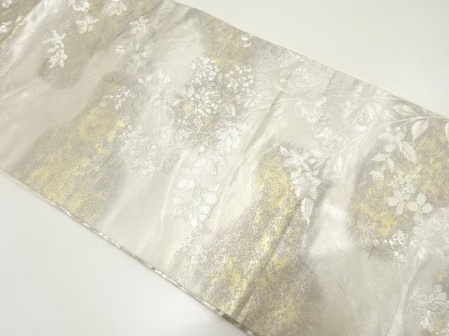 JAPANESE NAGOYA OBI / WOVEN BRANCH FLOWER